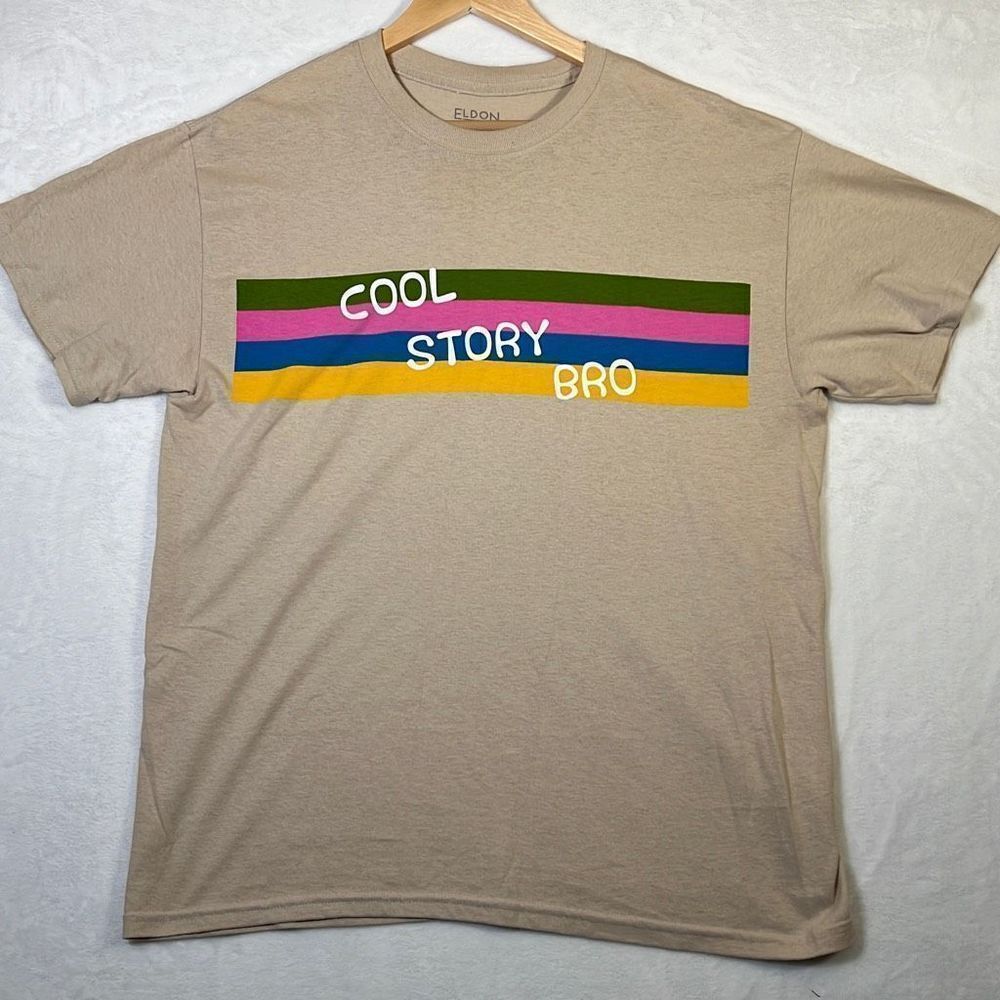 Eldon “cool story bro” T-shirt-NWOT- Men Large‎